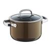 Garnek z pokrywką 20 cm (kolor mosiądzu) Fusiontec Mineral WM