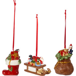 Ozdoby na choinkę 3 szt. Misie Nostalgic Ornaments Villeroy & Boch