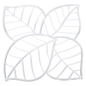 Zestaw 4 paneli dekoracyjnych (czerwonych) Leaf Koziol