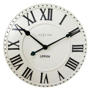 Zegar ścienny (czerwony) London Roman Nextime