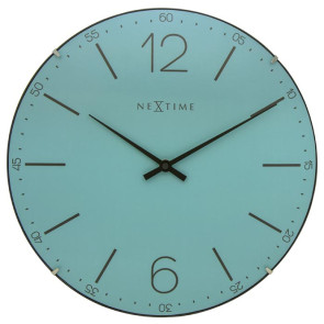 Zegar ścienny (niebieski) Index Dome Nextime