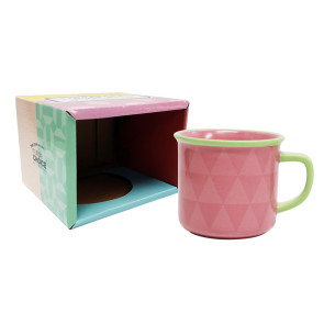 Kubek Motif (niebieska pepitka) Topchoice