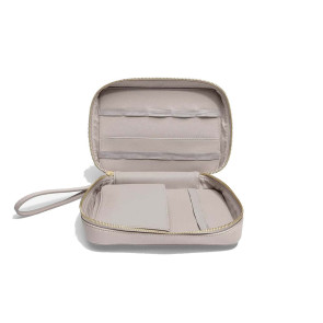 Etui podróżne na ładowarki i słuchawki (jasnoróżowe) Stackers