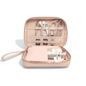 Etui podróżne na ładowarki i słuchawki (taupe) Stackers