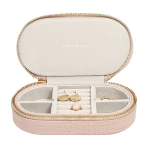 Etui podróżne na biżuterię, owalne (białe) Stackers