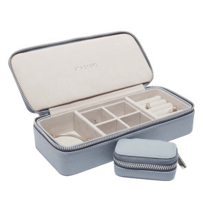 Etui podróżne na biżuterię prostokątne, duże (różowe) Stackers