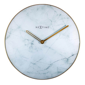 Zegar ścienny (ciemny) Marble Nextime
