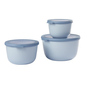 Zestaw 3 misek 0,5-2 l (bordowych) Cirqula Mepal