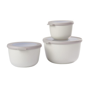 Zestaw 3 misek 0,5-2 l (bordowych) Cirqula Mepal