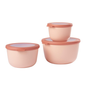 Zestaw 3 misek 0,5-2 l (bordowych) Cirqula Mepal