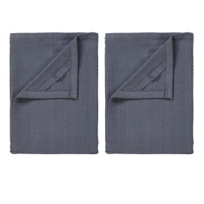 Zestaw 2 ręczników (lily white-gunmetal) Ridge Blomus