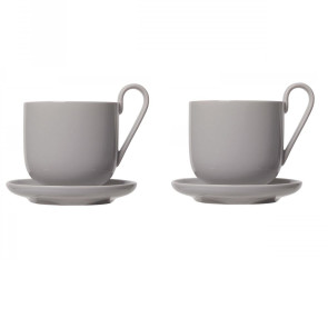 Zestaw 2 filiżanek (jasnoszarych) Ro Blomus