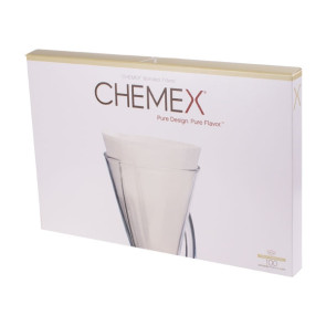 Zestaw 100 filtrów papierowych kwadratowych Chemex
