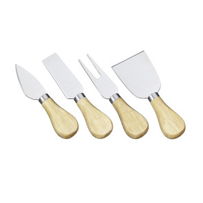 Zestaw 4 noży do sera z porcelanowymi uchwytami Formaggio Cilio