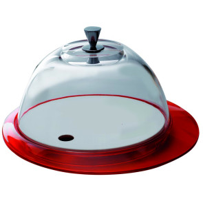 Patera ze szklaną pokrywą (pomarańczowa) Glamour Bugatti