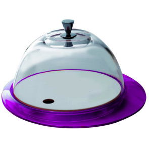 Patera ze szklaną pokrywą (pomarańczowa) Glamour Bugatti