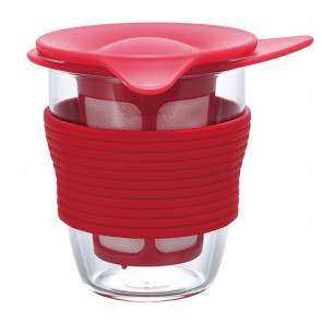 Kubek z zaparzaczem do herbaty 200 ml (zielony) Handy Tea Maker Hario