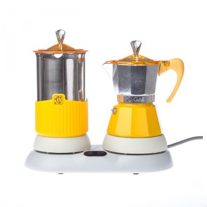 Kawiarka elektryczna + spieniacz (zielone) Gatpuccino G.A.T.