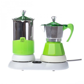 Kawiarka elektryczna + spieniacz (czerwone) Gatpuccino G.A.T.