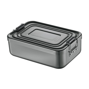 Pojemnik na lunch srebrny (18 x 12 cm) Kuchenprofi