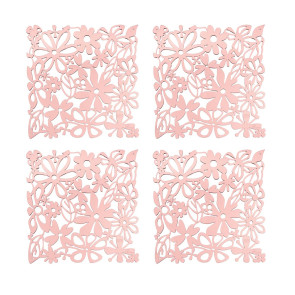 Zestaw 4 paneli dekoracyjnych (czerwonych) Alice Koziol