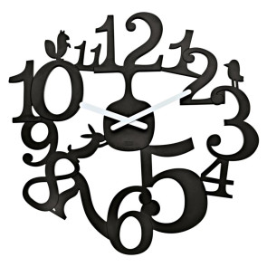 Zegar ścienny (biały) Pi:p Koziol