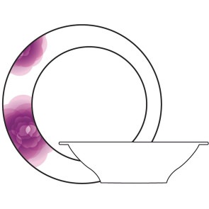 Talerzyk deserowy Rose Bugatti