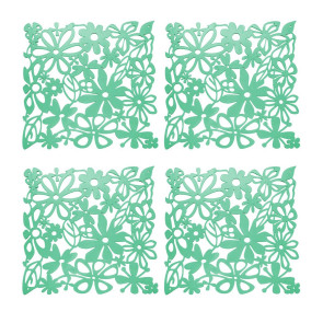 Zestaw 4 paneli dekoracyjnych (czerwonych) Alice Koziol