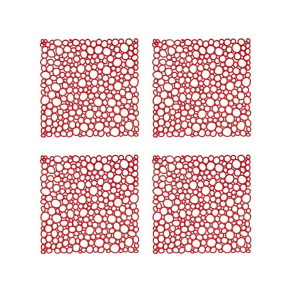 Zestaw 4 paneli dekoracyjnych Oxygen (pomarańczowych) Koziol