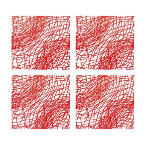 Zestaw 4 paneli dekoracyjnych (transparentnych) Silk Koziol