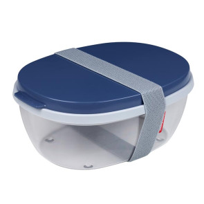 Podwójny pojemnik na sałatkę (limonkowy) Ellipse Duo Rosti Mepal