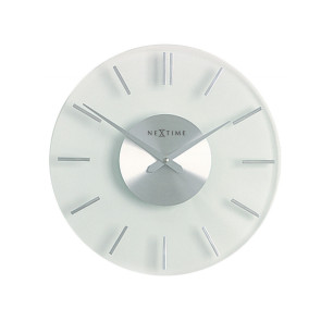 Zegar ścienny szklany (26 cm) Stripe Nextime
