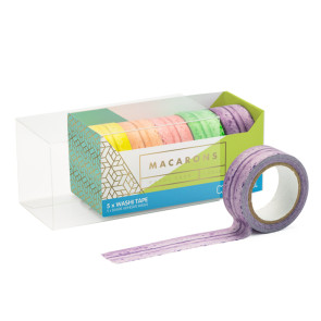 Taśmy dekoracyjne Owoce (5 szt.) Washi Tape Mustard