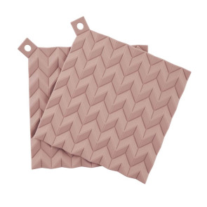 Zestaw 2 podkładek pod gorące naczynia-uchwytów (czarnych) Hold-on Rig-Tig