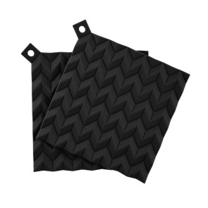 Zestaw 2 podkładek pod gorące naczynia-uchwytów (szarych) Hold-on Rig-Tig