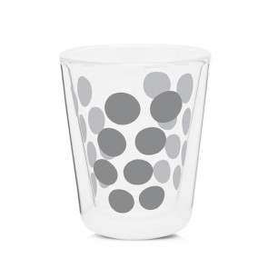 Zestaw 2 szklanek 200 ml z łyżeczkami (złoty) Dot Dot Zak! Designs