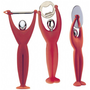 Zestaw trzech przyborów kuchennych (pomarańczowy) Gym Bugatti