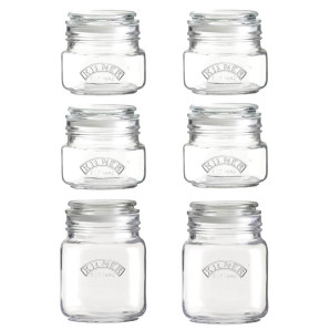Zestaw 6 słoików (0,5 i 1 l) Preserve Jars Kilner