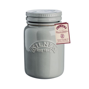 Porcelanowy pojemnik (szary) Pebble Kilner