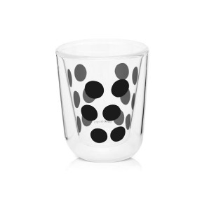 Szklanka 75 ml z podwójnymi ściankami (czarna) Dot Zak! Designs