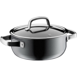 Niski garnek z pokrywką 20 cm (kolor mosiądzu) Fusiontec Mineral WMF