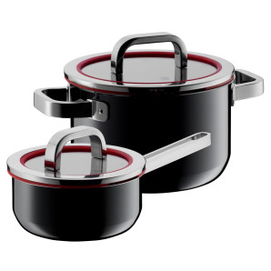 Zestaw 2 garnków (czarnych) Fusiontec Functional WMF