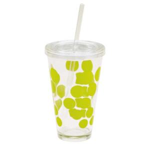 Kubek ze słomką (zielony) Zak! Designs