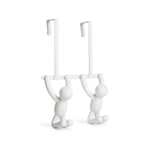 Wieszak na drzwi podwójny (biały) Buddy Umbra