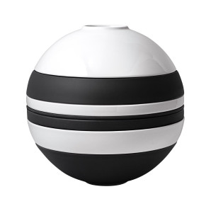Zestaw naczyń (7 el.) Iconic (biało-czarna) La Boule Villeroy & Boch 