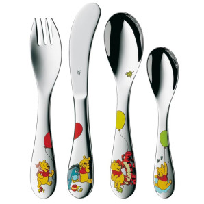 Komplet sztućców dla dzieci 4 el. Kubuś Puchatek WMF