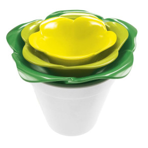 Zestaw misek z pojemnikiem (biało-zielono-żółty) Rose Zak! Designs