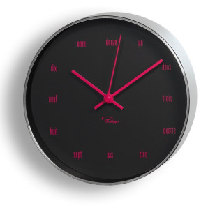 Zegar ścienny różowy Tempus Philippi