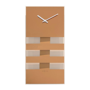 Zegar ścienny (miedziany) Bold Stripes Nextime