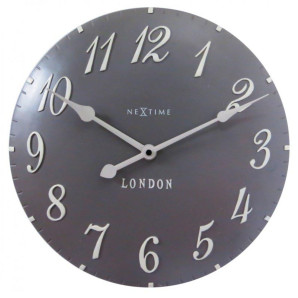 Zegar ścienny (szary) London Arabic Nextime